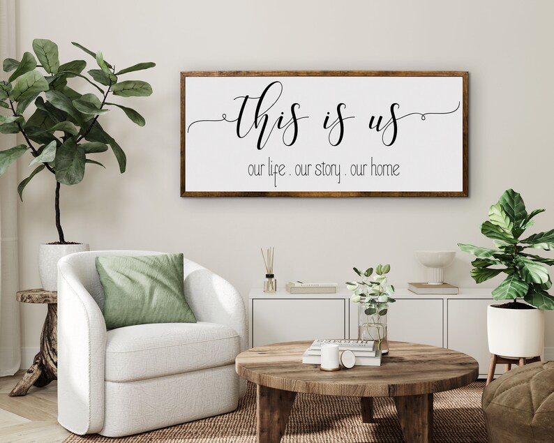 This is Us, Our Life Our Story Our Home Wood Sign, Farmhouse Gather ...