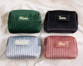 Personalized Cosmetic Bag | Custom Makeup Pouch | Travel Bag | Toiletry Bag | Bridesmaid Gift | Gift for her | Mothersday Gift