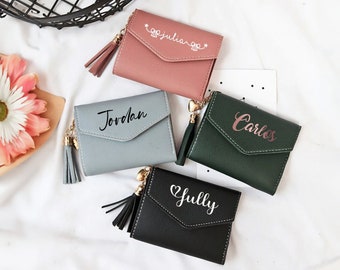 Women's Wallet Personalized | Customized Ladies' Purse | Stylish Clutch | Personalized Wallet Gift for Women | Gift for her