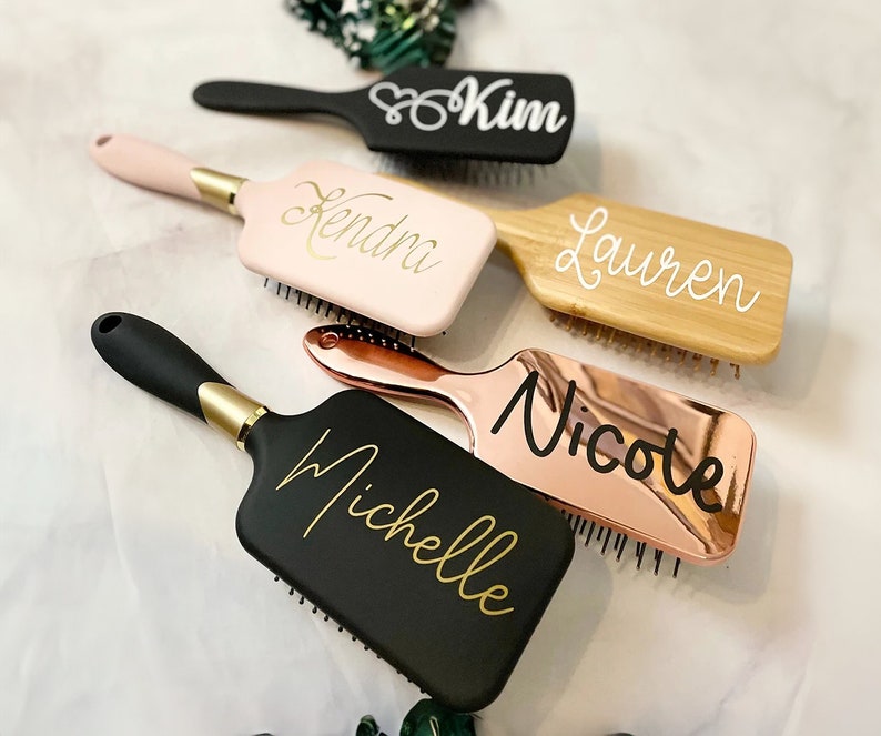 Personalized Comb Women's Hairbrush Hair Comb Ladies Brush Personalized Comb Bridesmaid Gift Gift for Her Gift image 2