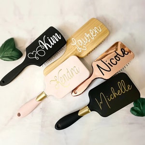 Personalized Comb Women's Hairbrush Hair Comb Ladies Brush Personalized Comb Bridesmaid Gift Gift for Her Gift image 1