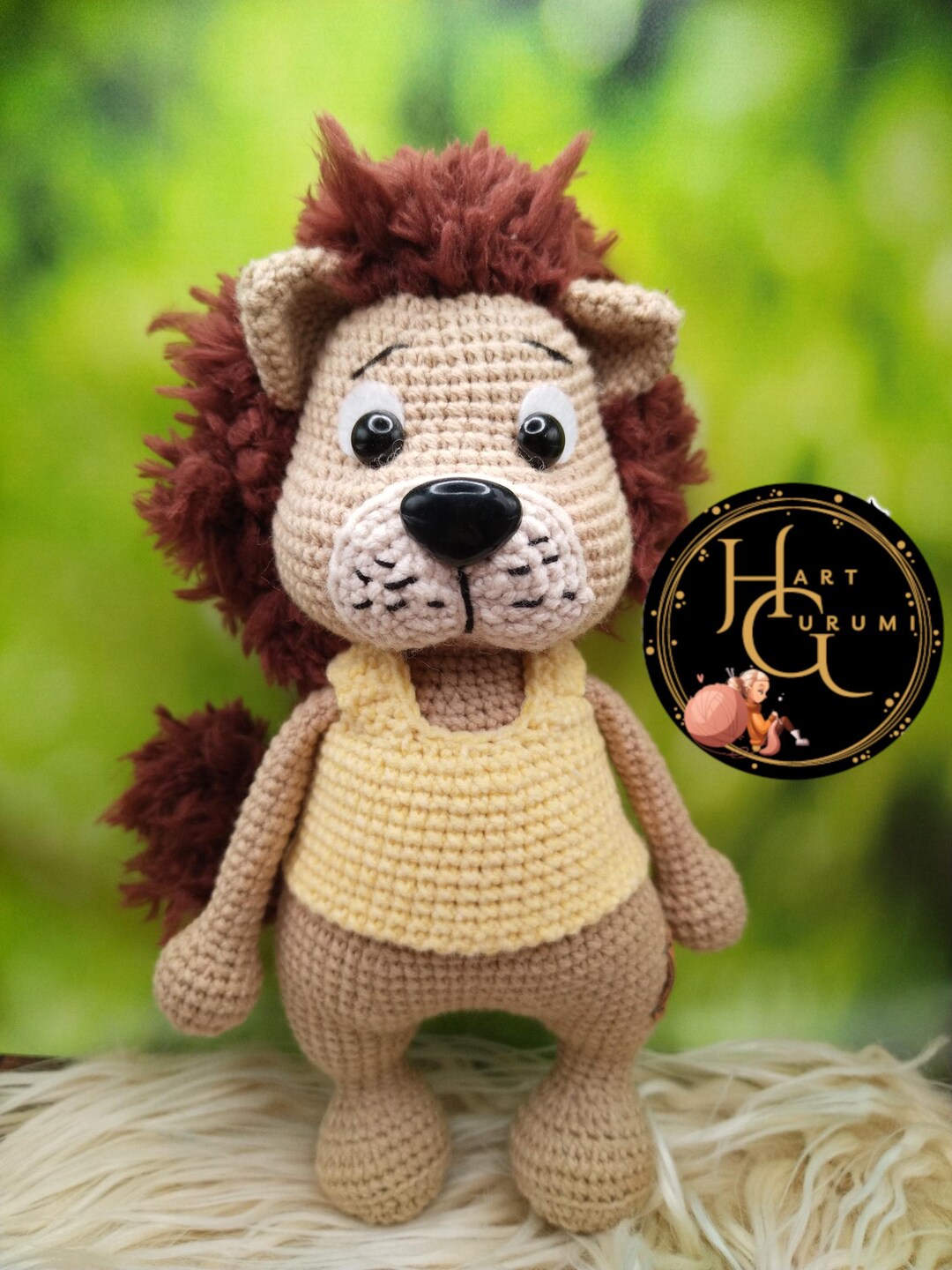 Crochet Lion Pattern – Amigurumi Jungle Animal Toy – PDF Digital ...