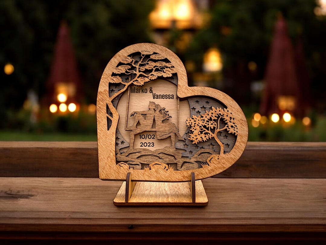 Personalized Romantic Couple Wooden Sign Valentines Gift Sign ...