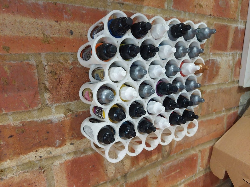 Wall Mounted Paint Rack 42 to Suit Army Painter/vallejo Etsy