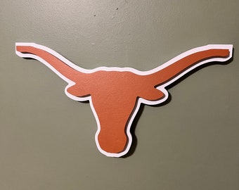 3D University of Texas Logo Wall Sign - 36”