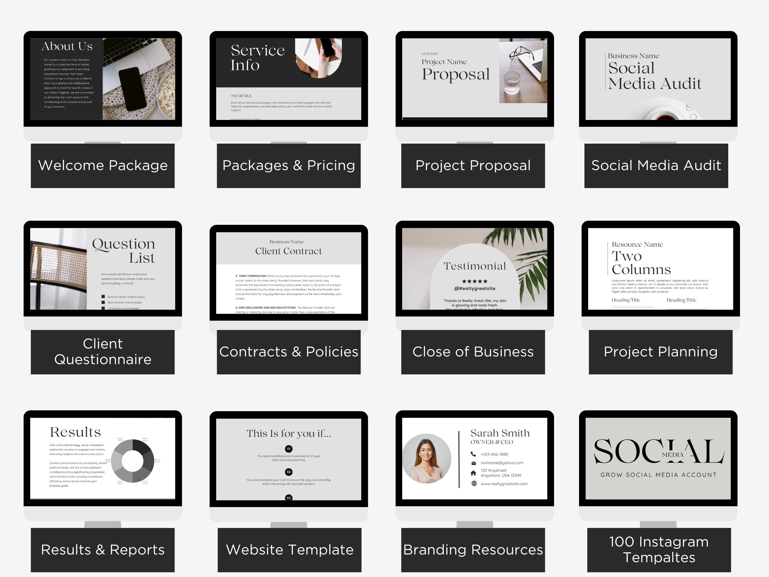 Virtual Assistant Package Bundle Etsy