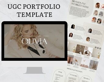 UGC Portfolio Website Template, Content Creator Website
