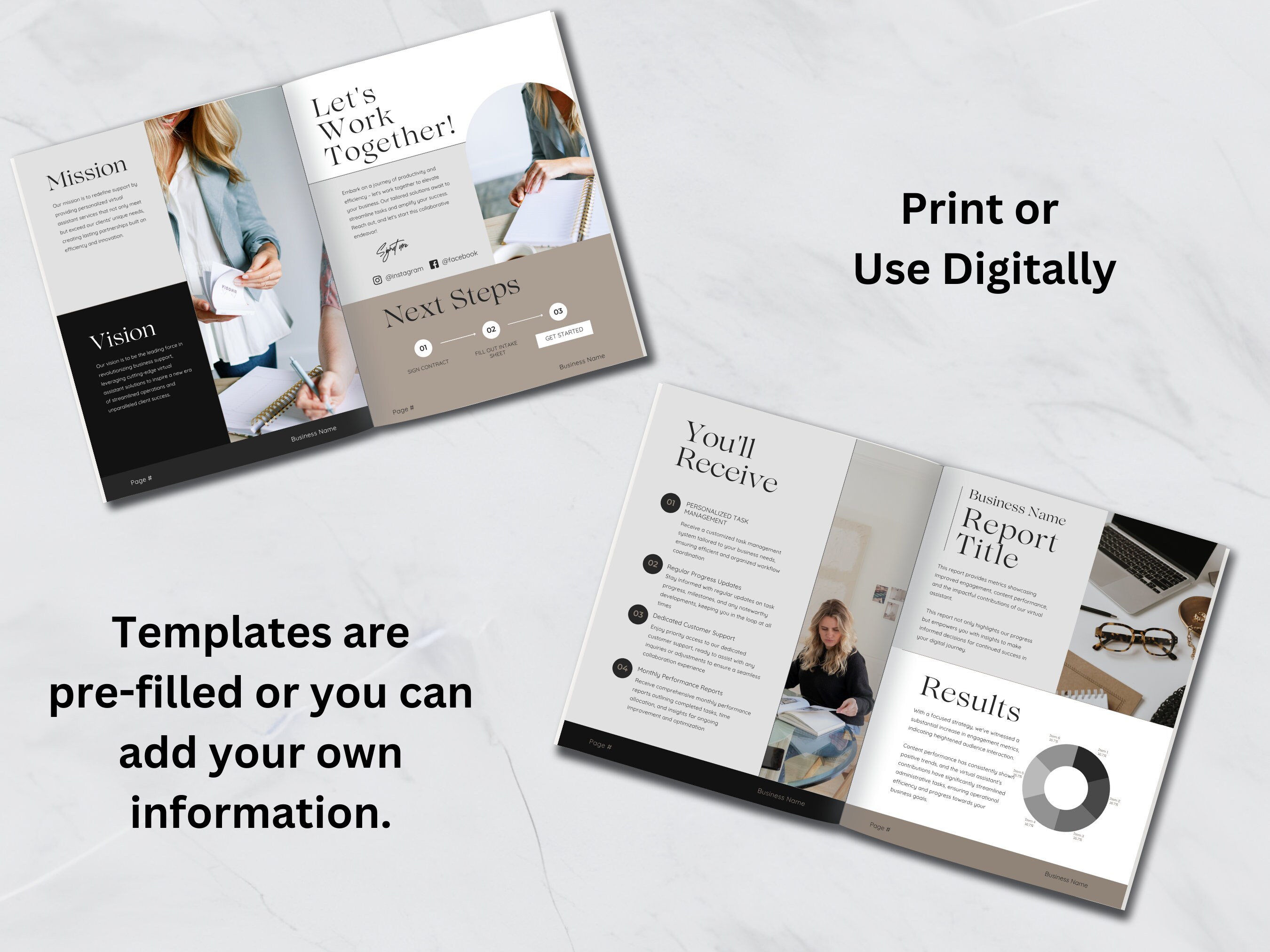 Modern Virtual Assistant Bundle - Etsy