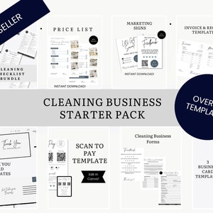 Cleaning Business Forms Bundle, Cleaning Business Starter Kit, Cleaning Service Template