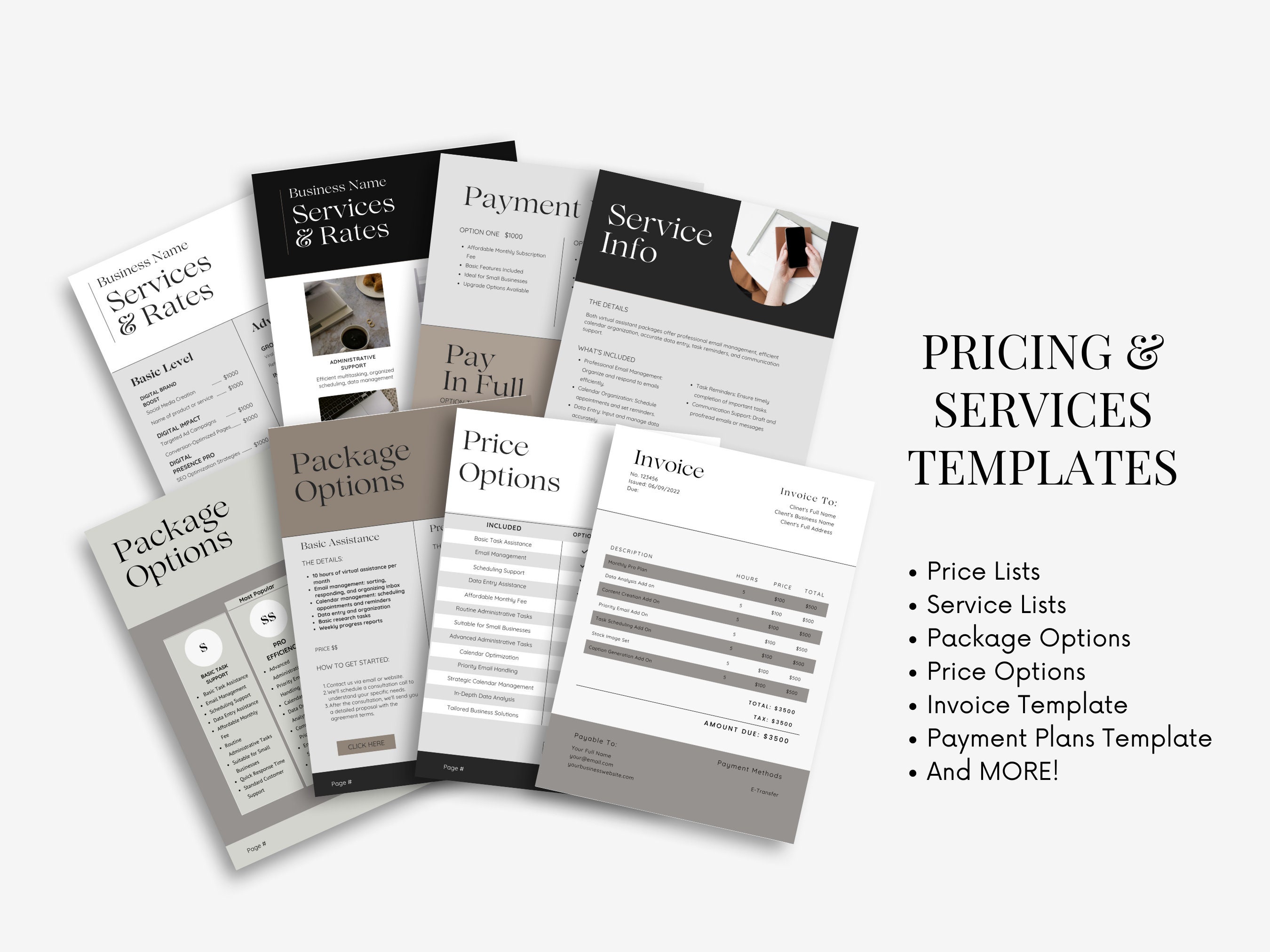 Modern Virtual Assistant Bundle - Etsy
