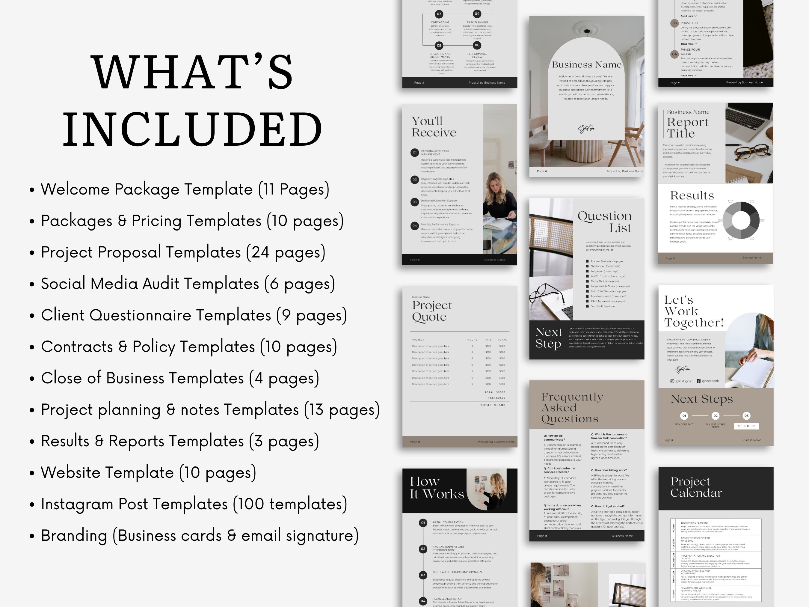 Virtual Assistant Package Bundle Etsy