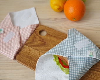 Reusable sandwich wrap, eco-friendly sandwich wrap, sandwich wrap holder, sandwich wrap reusable, vegan sandwich wrap, organic sandwich wrap