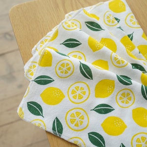 Toalhas de papel reutilizáveis, toalhas sem papel, toalhas sem papel, toalhas de papel reutilizáveis laváveis, rolo de toalha sem papel, toalhas reutilizáveis, conjunto de 5 limões
