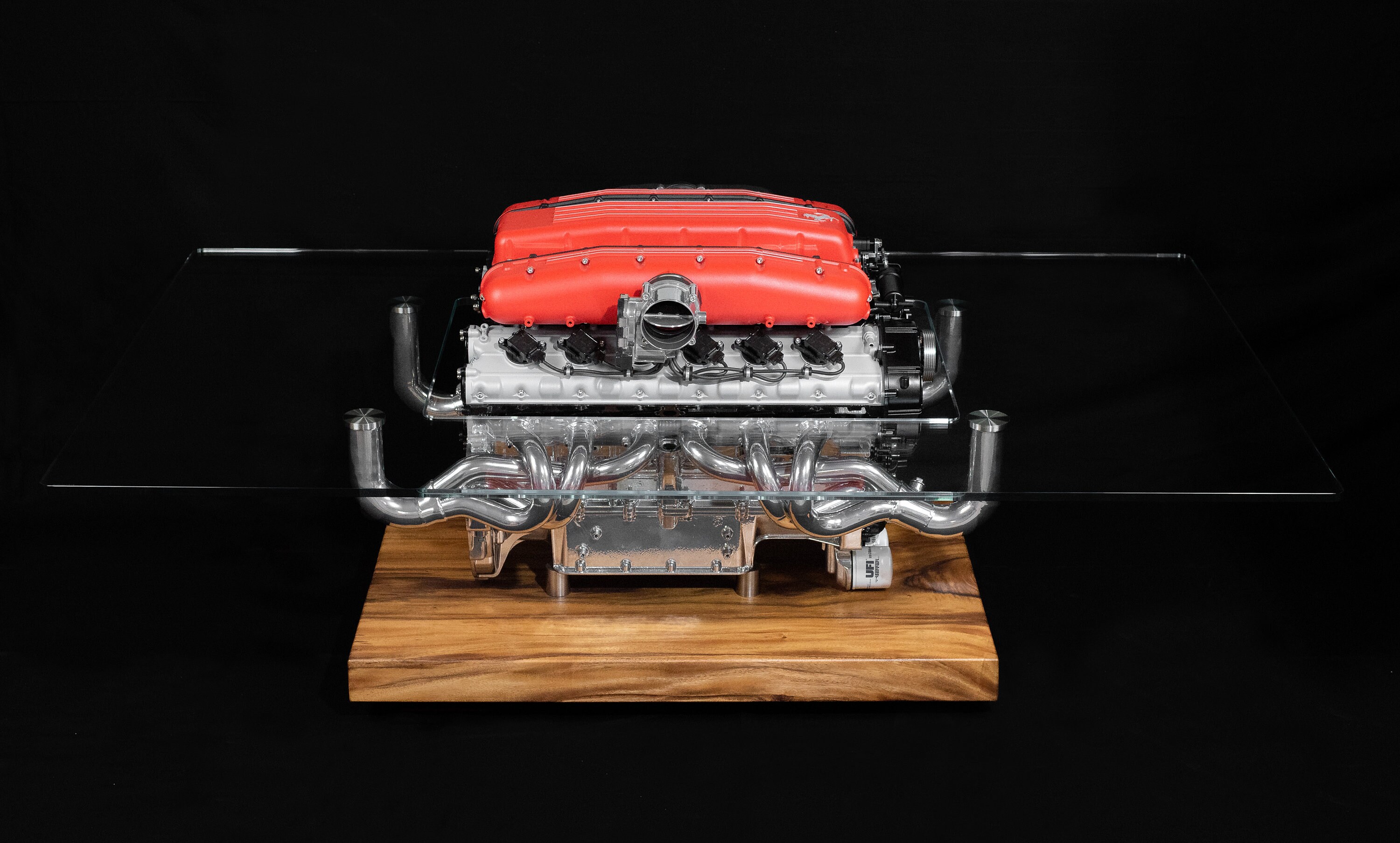 Ferrari V12 Engine Coffee Table 5.75 L, Engine Coffee Table, Supercar