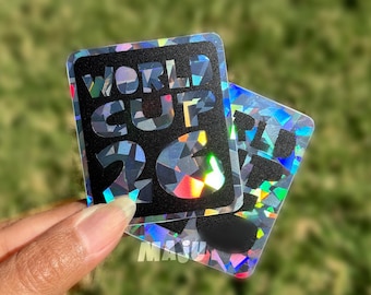 World Cup 2026 Soccer Sticker: Holographic Vinyl Decal