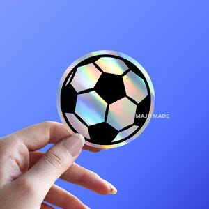 Holographic Soccer Ball  Sticker | Soccer Decal | Sports Sticker | Sports Decal and vinyl Sticker