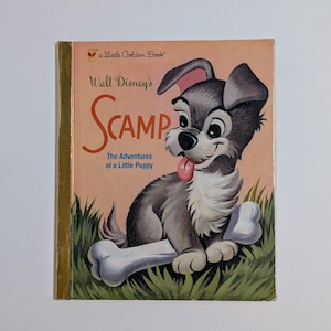 Lady and the Tramp, Scamp Adventures of a Little Puppy - Little Golden Book Disney