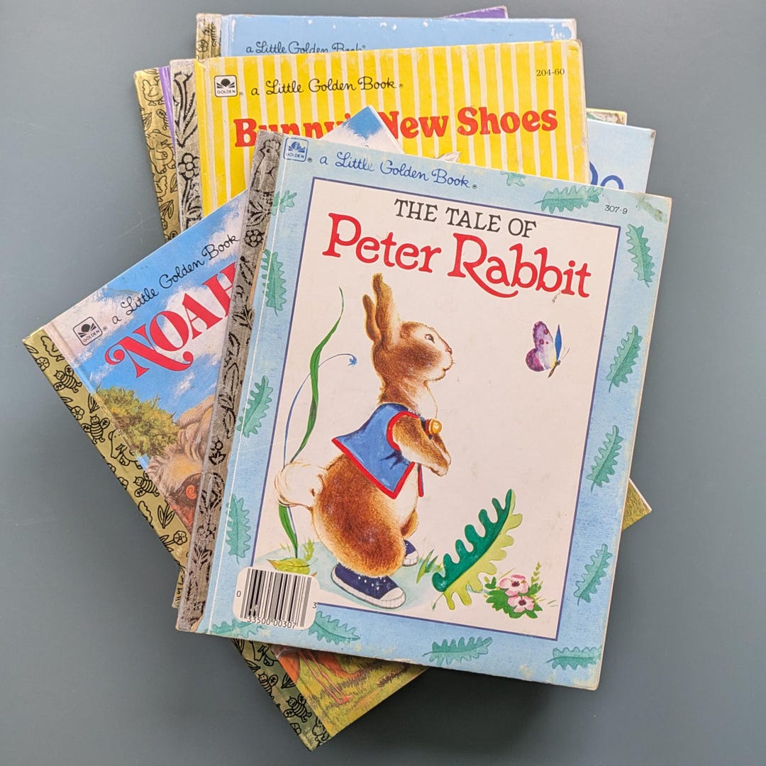 Vintage Easter Little Golden Books! Rabbit, Bunny, Farm, Christian for ...