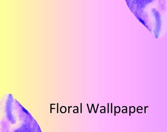 floral wallpaper , water color floral paper, water color digital paper