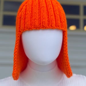 Unique Crochet Beanie – Handmade Wig Style Knit Hat for Women