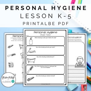 Personal Hygiene Lesson K-5th Grade | No Prep Lesson | Hygiene Printable | Hygiene Worksheets | Elementary Lesson | Homeschool Lesson