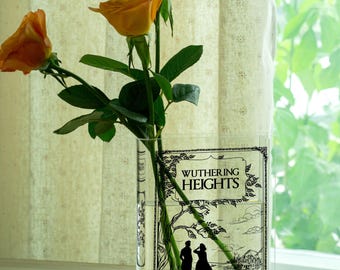 Wuthering Heights Acrylic Book Vase, Wuthering Heights Book, Acrylic Flower Vase, Halloween Gift, Christmas Gift, Gift For Book Lovers