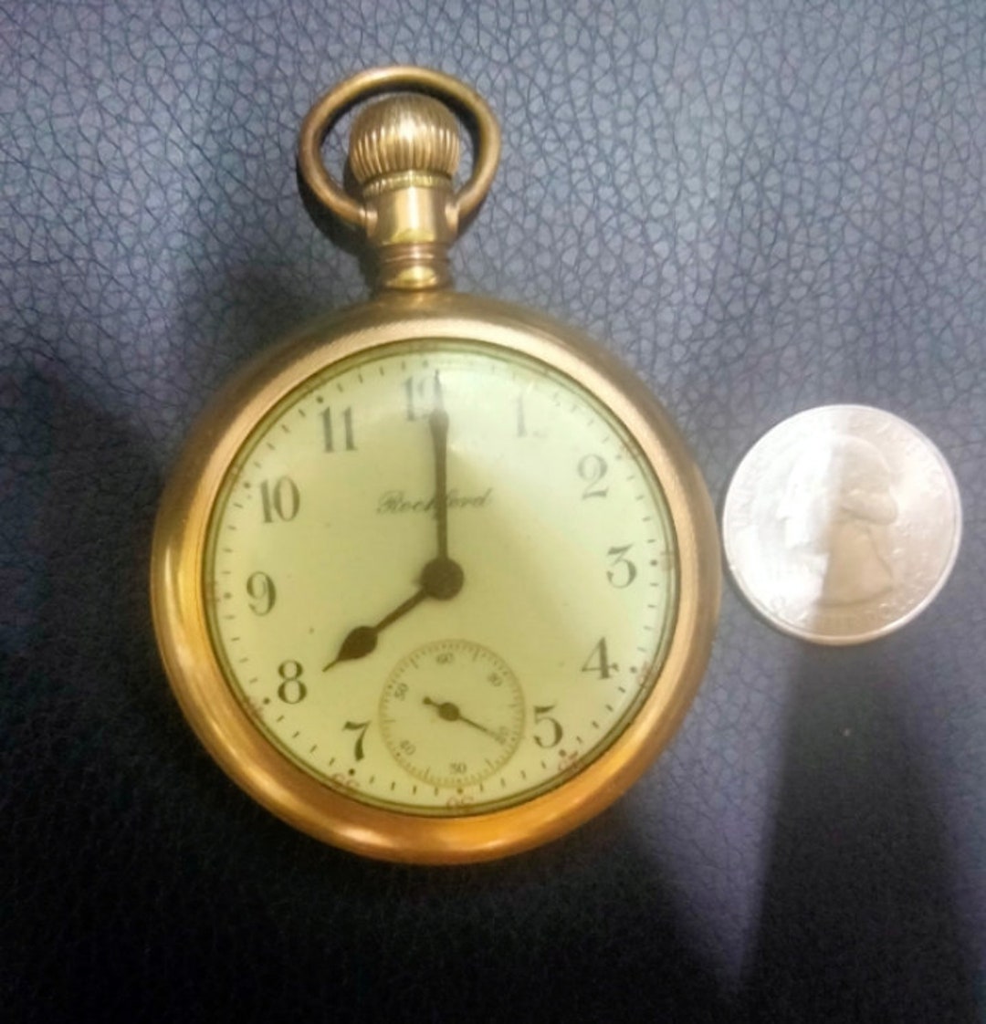 Antique Rockford Pocket Watch, Beautiful Condition, but Overwound. Etsy