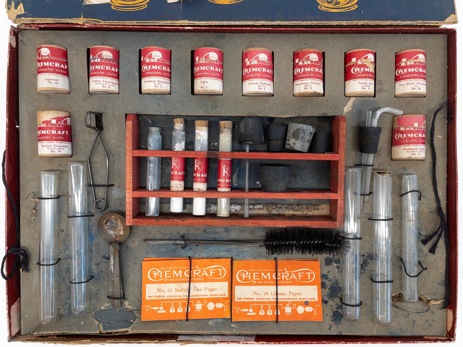 Coffret Chimie Merit - AT595 - Jeu Scientifique Petit Chimiste Vintage - UK