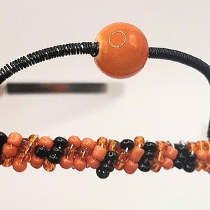 Handcrafted Silver Wire-Wrapped Headband – Bold Halloween Theme