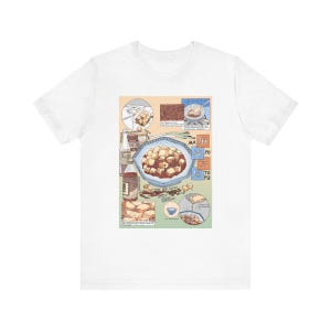 Mapo Tofu Recipe Illustrated T-Shirt: Hand-Drawn Culinary Gift for Food Lovers and Cooking Enthusiasts