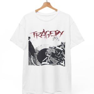 TRAGEDY T-Shirt, D-beat Hardcore Punk Crust Merch, Screen Printed Band Tee, Discharge Anti-Cimex Skitsystem Apparel, S to 5XL