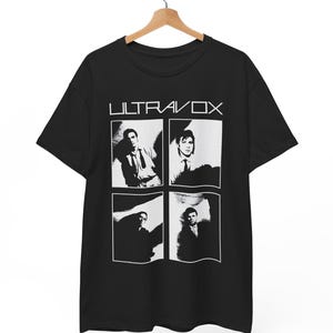 Ultravox T-Shirt, 80s Synth Pop Post Punk, Midge Ure New Wave Band Tee, OMD Human League Fan Apparel, S to 5XL