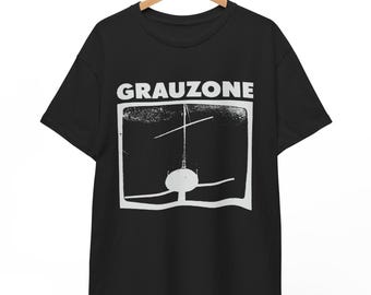 T-shirt Grauzone, anni '80 Neue Deutsche Welle, NDW, Post-Punk minimalista, UNISEX, dalla S alla 5XL