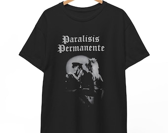 Maglietta Paralisis Permanente, maglietta spagnola post-punk deathrock