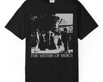 Het T-shirt van The Sisters of Mercy Comfort Colors, Damage Done 1980, Goth Post-Punk Band Tee