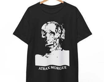 Maglietta vintage Atrax Morgue, Death Industrial, Power Electronics, Noise Music, tributo a Marco Corbelli, taglie dalla S alla 5XL