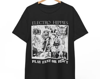 Electro Hippies T-shirt Vintage Punk Band Merch Crust Punk