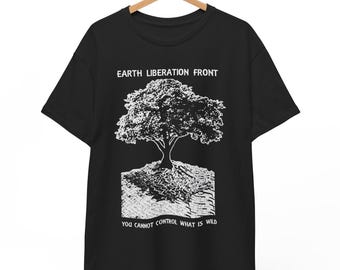 Earth Liberation Front T-Shirt, Anarchist Punk Unisex Tee