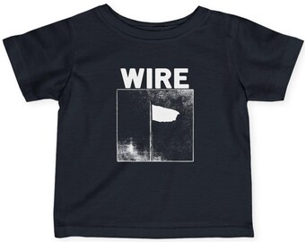 Wire band logo Infant Tee | Vintage black flag graphic