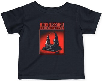 King Gizzard tour poster T-shirt | infant tee, red black graphic