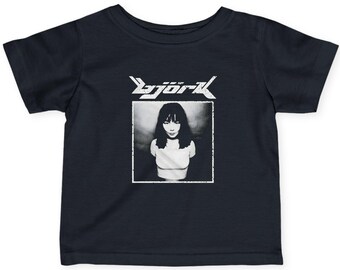 Bjork Portrait Infant Tee | Singer Photo Band Logo baby T-shirt