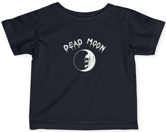 Dead Moon yin yang moon Infant Tee | goth baby tee, lunar baby shirt