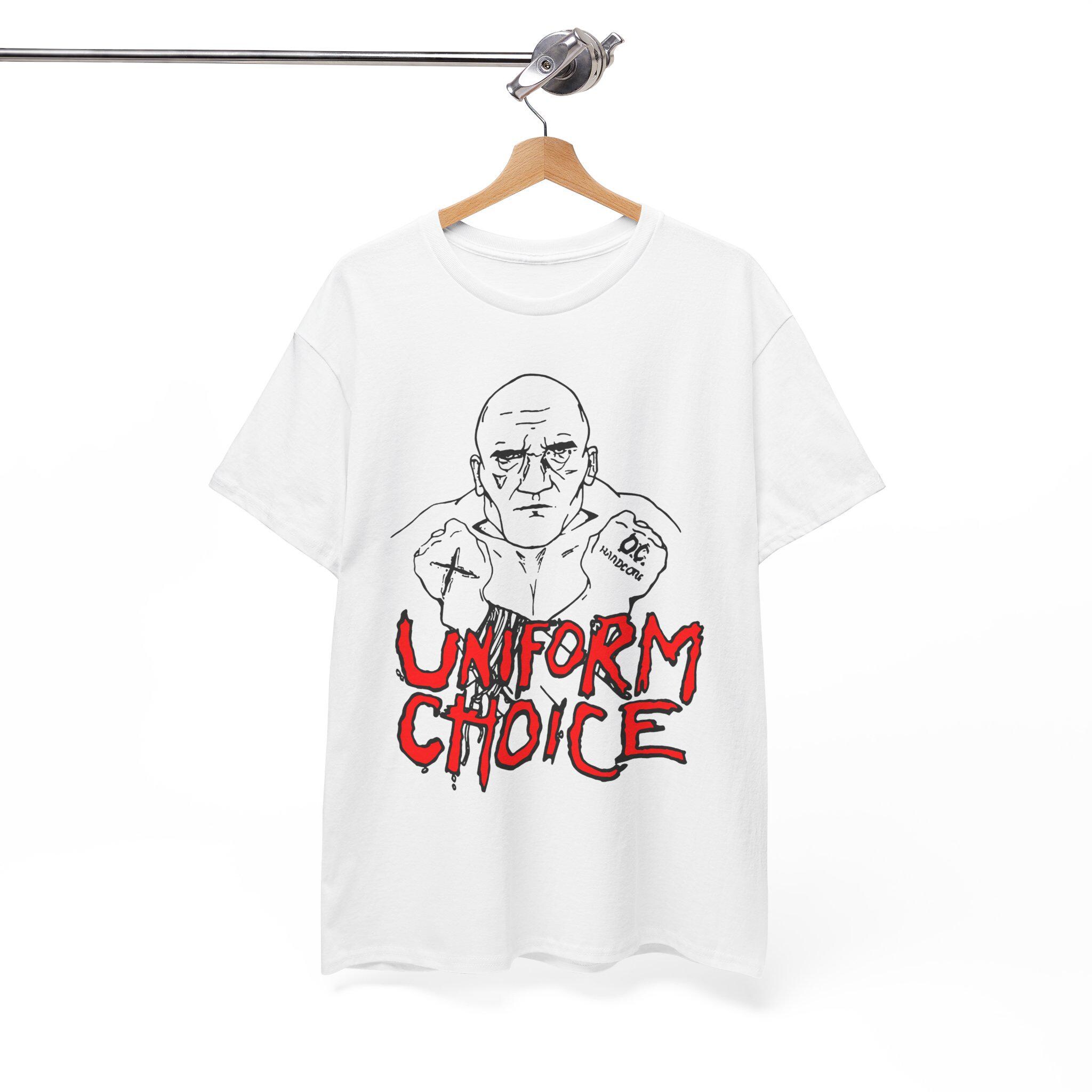 Uniform Choice T-shirt, 80s Straight Edge Hardcore Punk, UNISEX