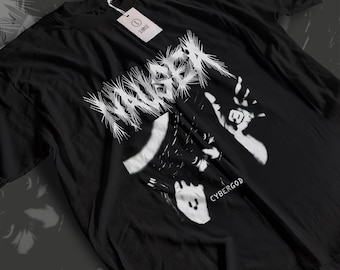 Misselijkheid 'Cybergod'-T-shirt: Anarcho Crust Punk, uniseks T-shirt
