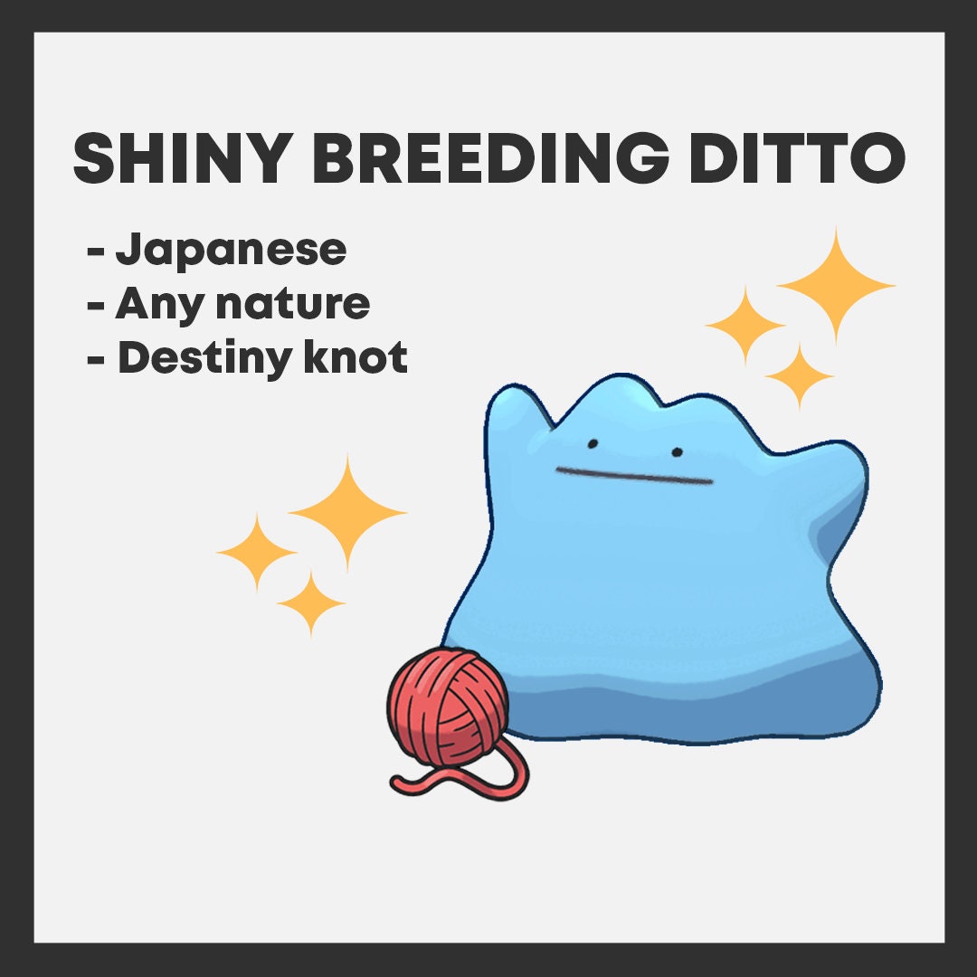 🍊Shiny/Non-shiny Ditto Japanese Destiny Knot 6IV🍇Scarlet/Violet (💯Legal)