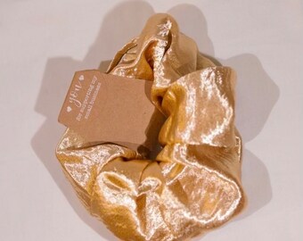 Gold large scrunchies