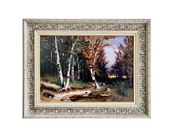 Oil Painting  Reproduction Ivan Shishkin - Forest Before the Storm - Classic Realism , Scenery , Landscape , Art , Gift , Home Decor