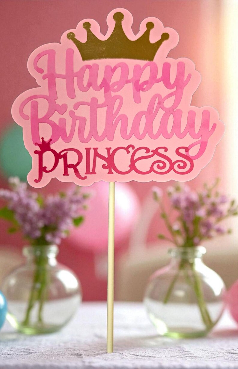 Disney Princesses Birthday Cake Topper - Etsy UK