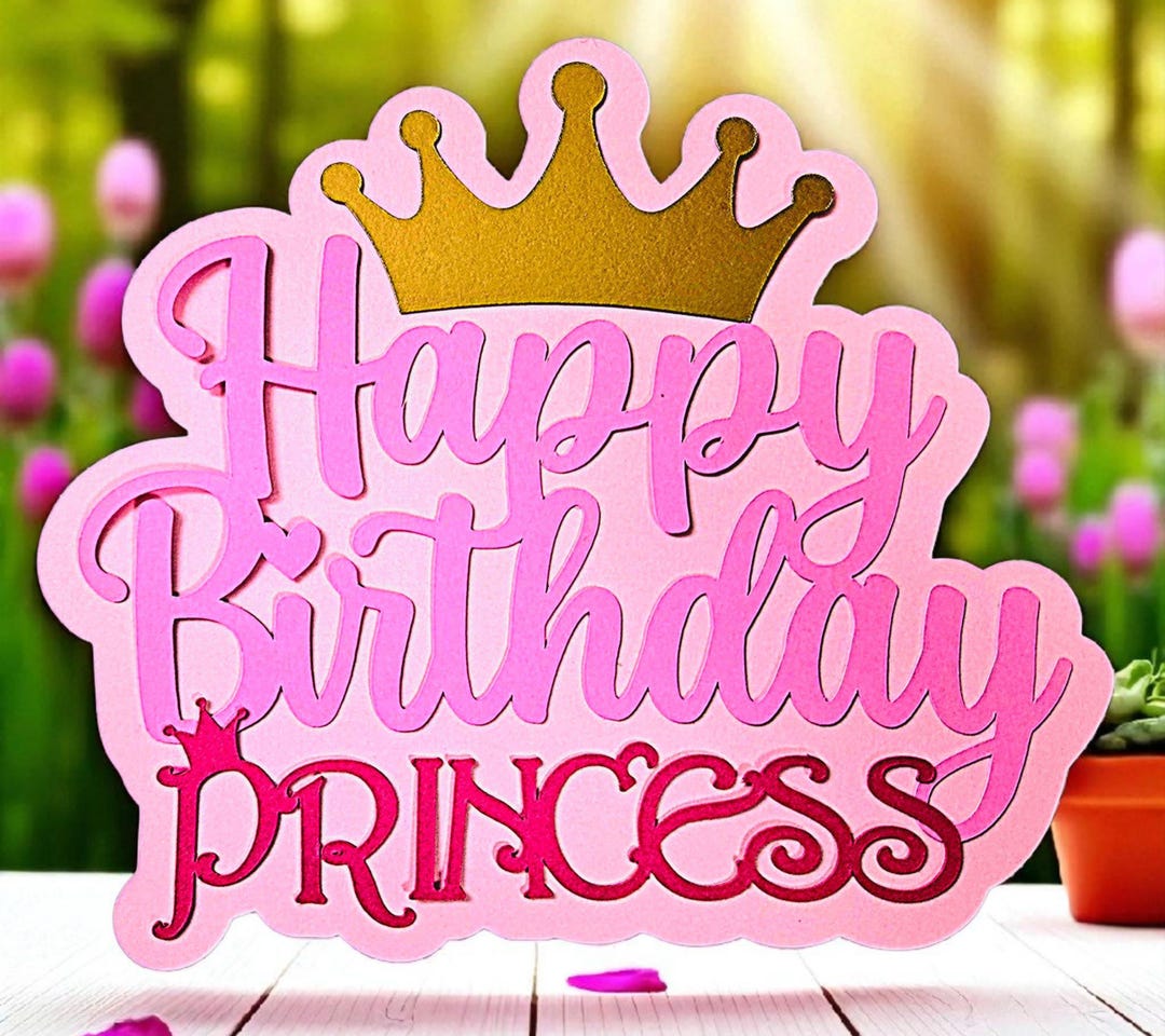 Disney Princesses Birthday Cake Topper - Etsy