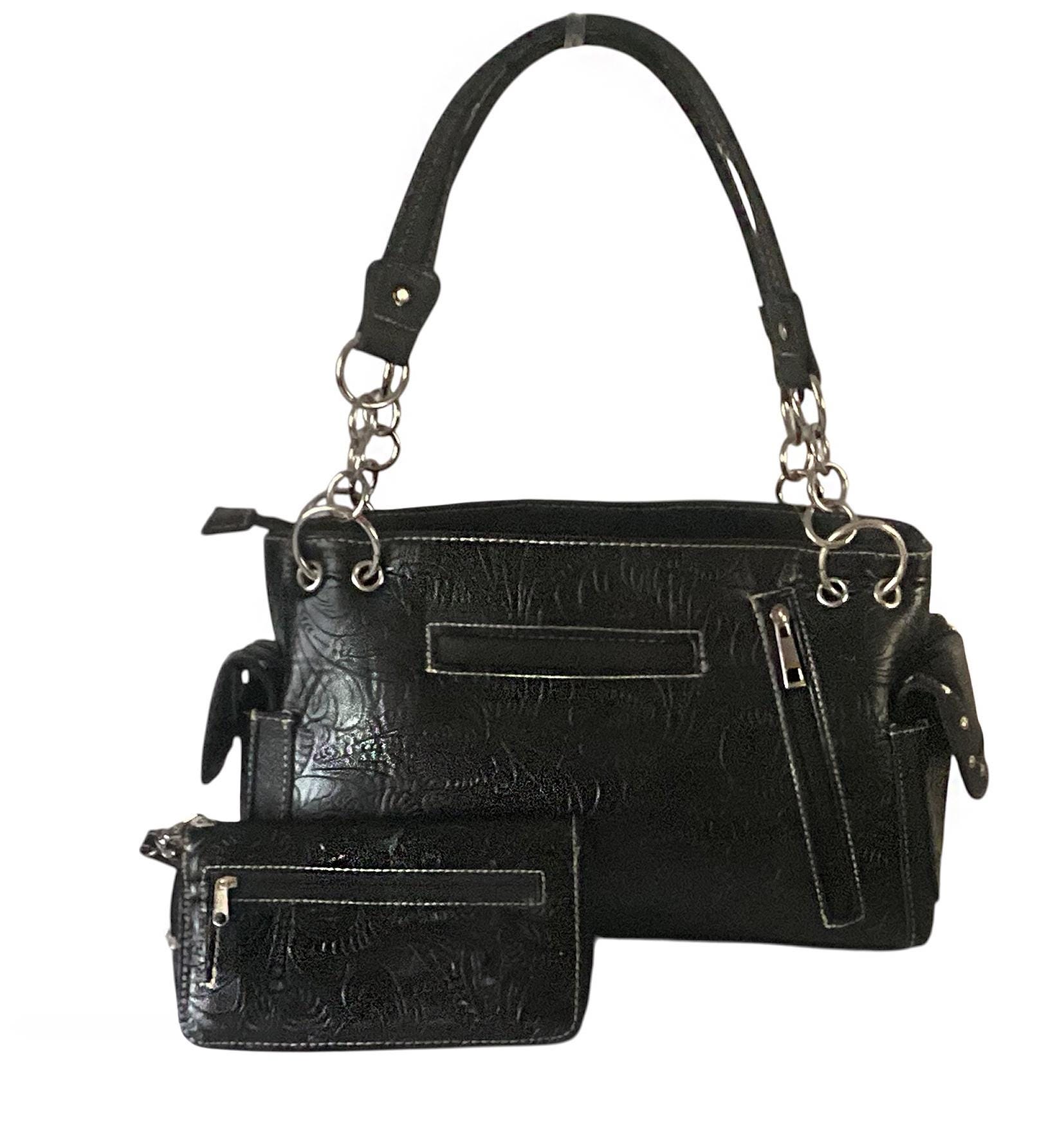 American Bling Bag and Wallet set in Black Vegan Leather il_fullxfull.8010593715_n0vl.jpg main image 3